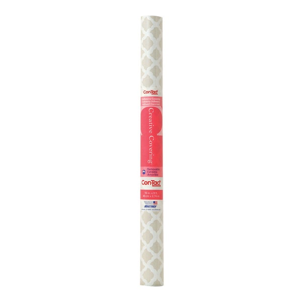 Con-Tact Brand Con-Tact Creative Covering 9 ft. L X 18 in. W Talisman Taupe Geometric Shelf Liner 09F-C9R03-12 - main